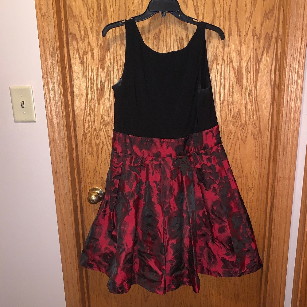Ralph Lauren Black and Red Cocktail Dress